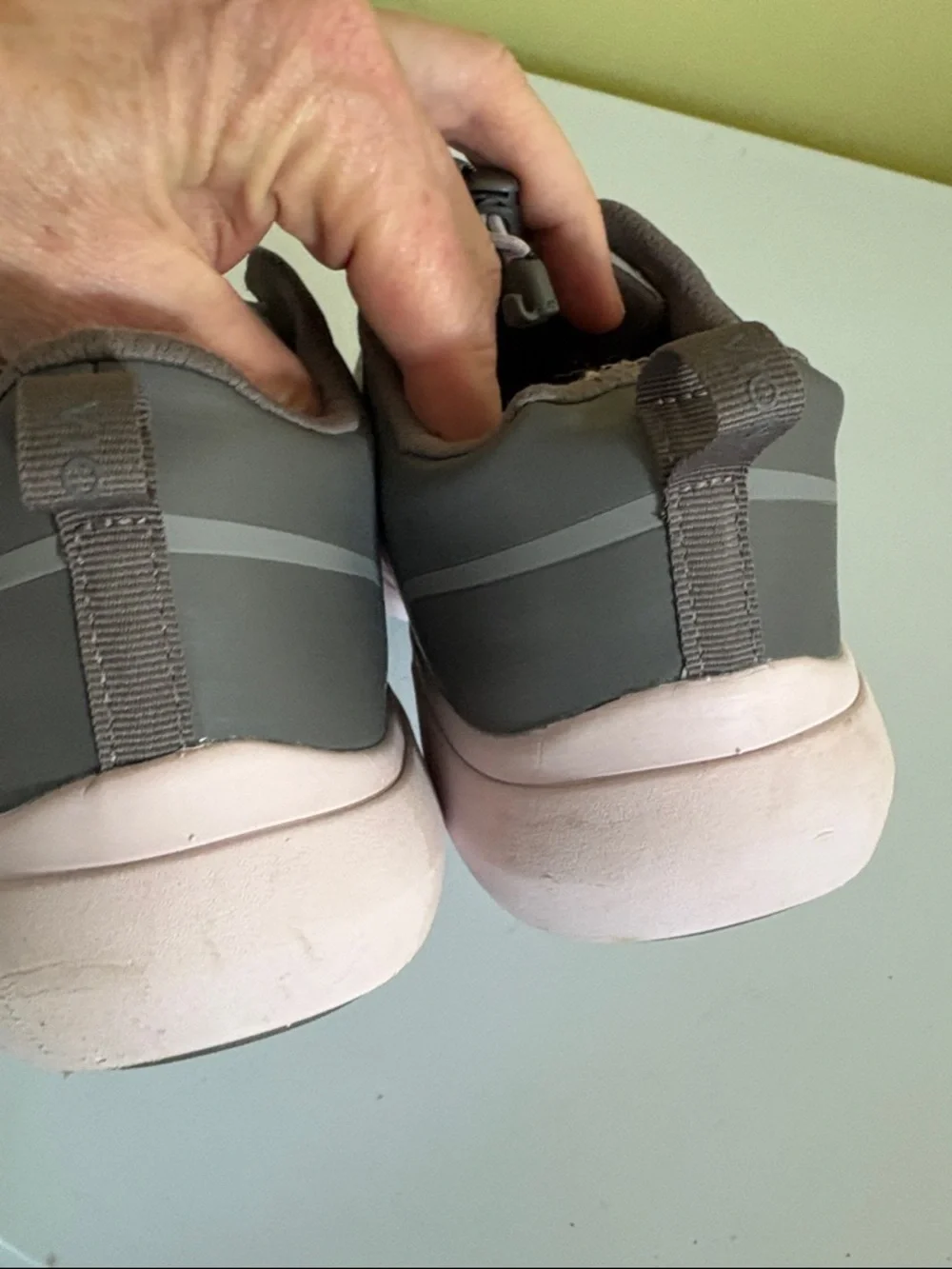 Vionic Gray & Light Pink Slip-on Sneakers 9.5
